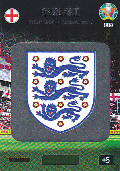 Team Logo England Panini UEFA EURO 2020 FANS - Team Logo #118